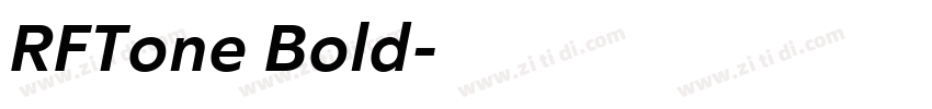 RFTone Bold字体转换